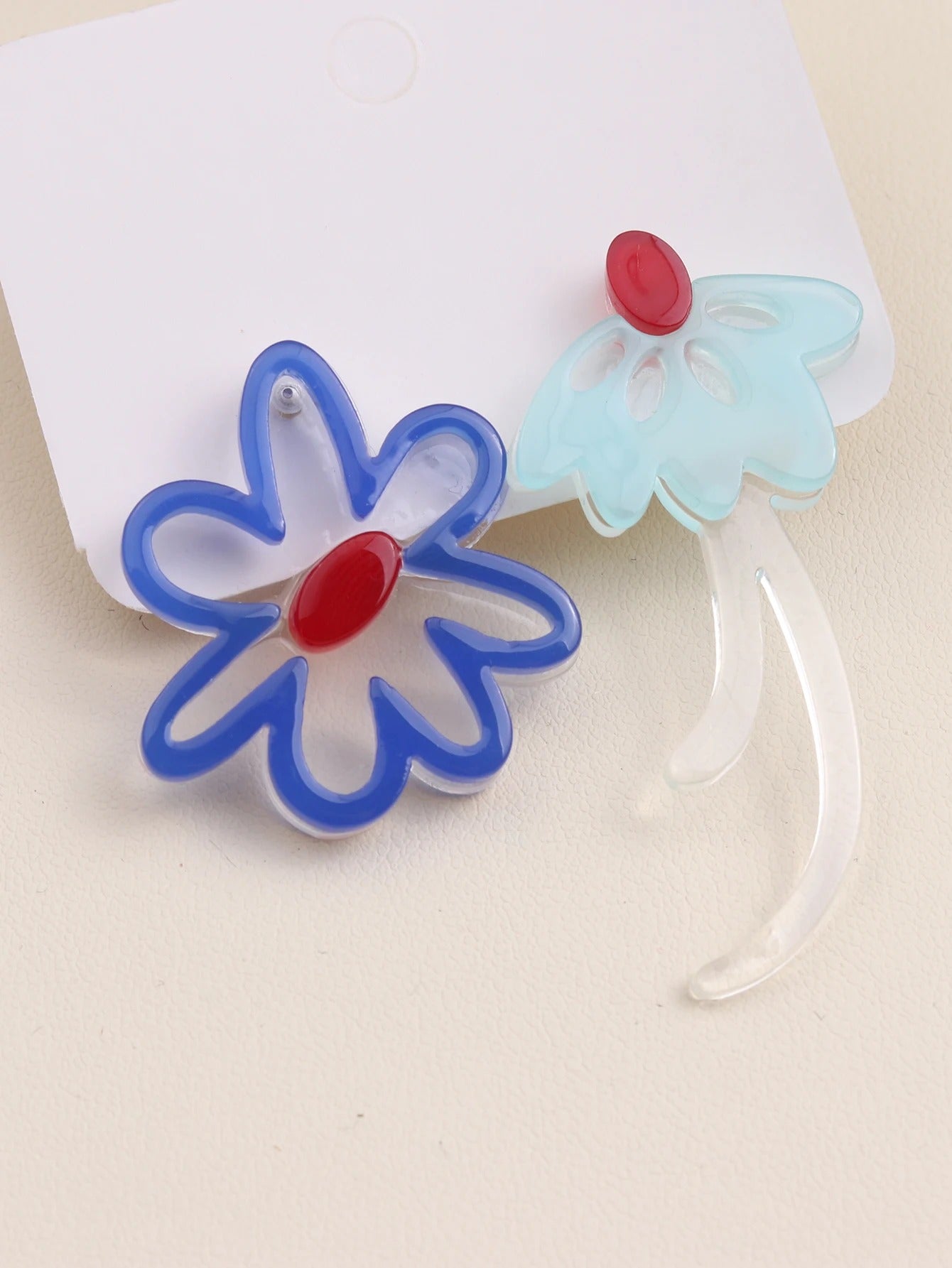 Summer Women Korean Edition Earrings Minimalist Acrylic