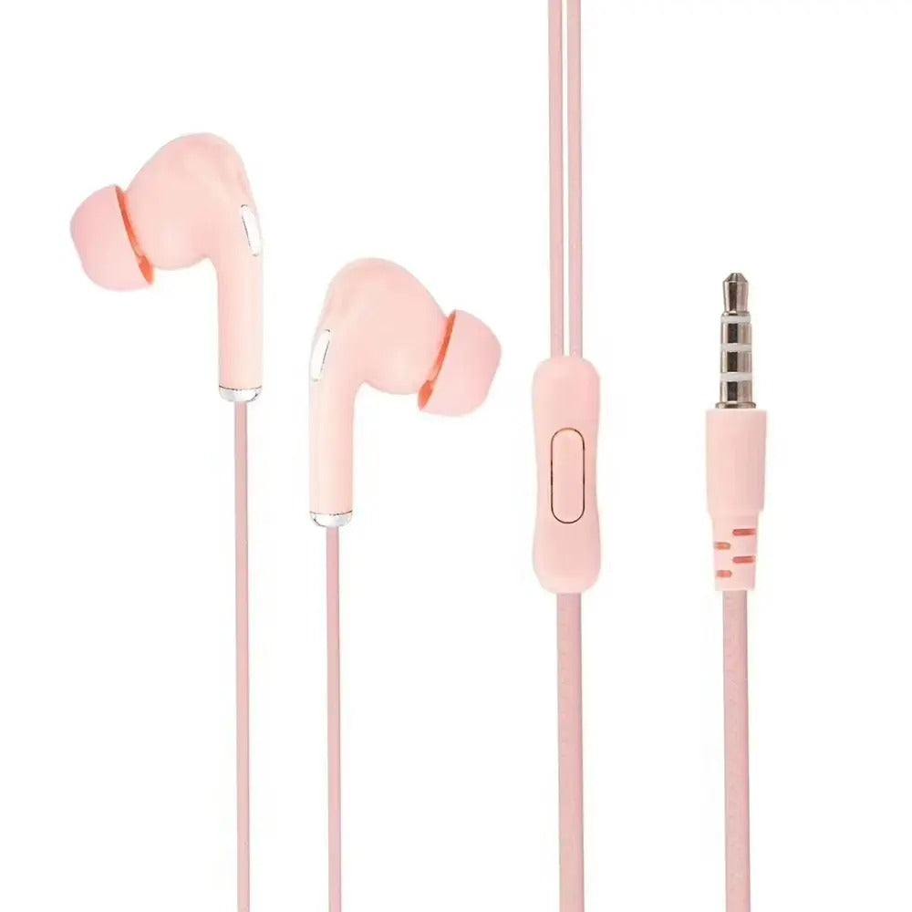High Definition Wired Earphone 3.5mm In-Ear Control Portable Sports
