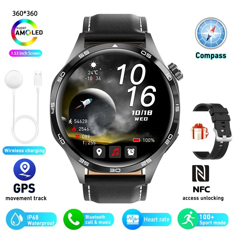 For HUAWEI GT5 Pro GPS NFC Smart Watch Men