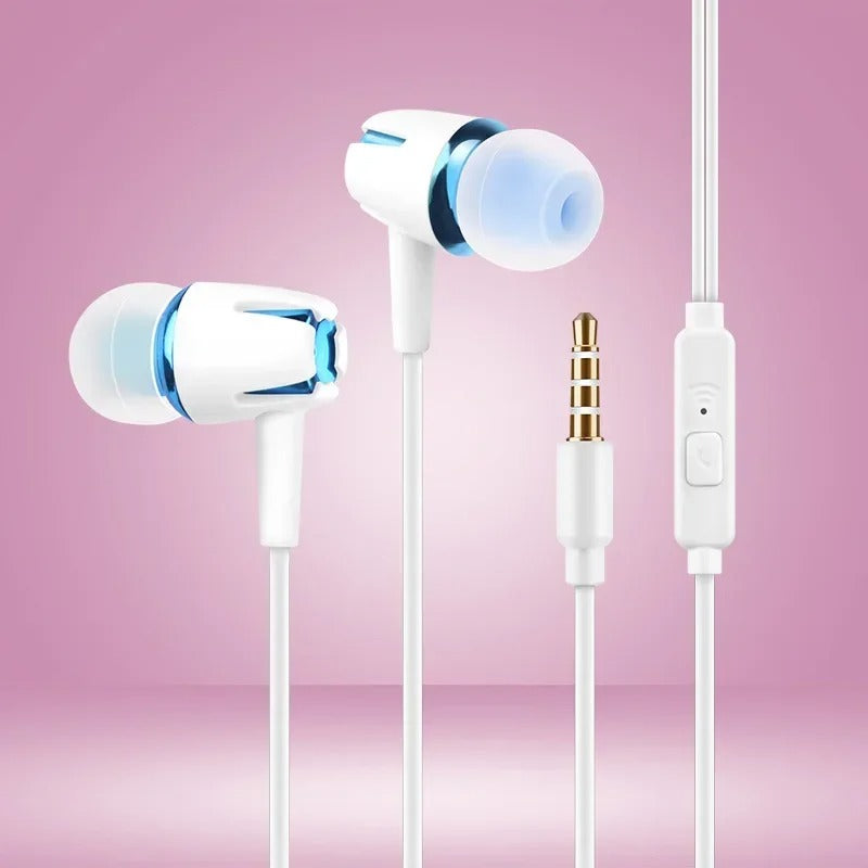 Universal 3.5mm Wired Noise Cancelling Stereo In-ear Earphone