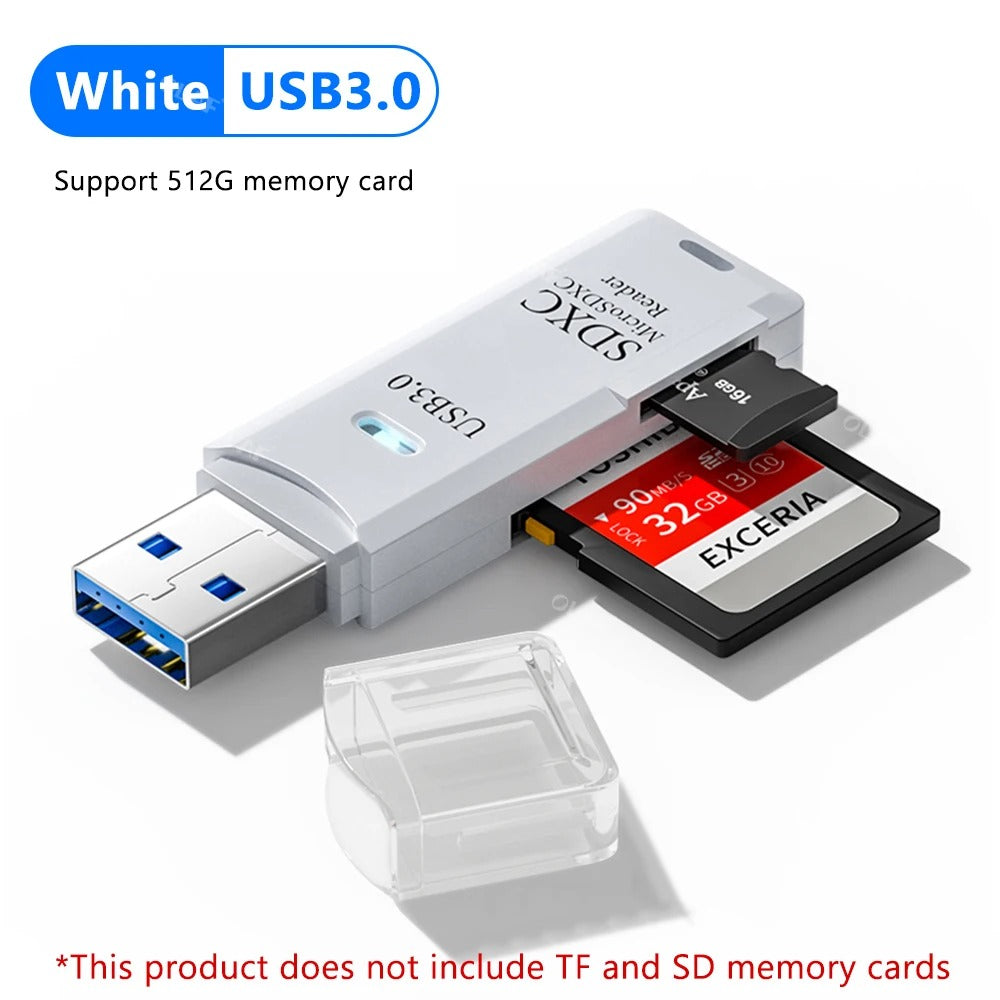 USB 3.0 Card Reader Micro SD TF Memory Card Reading Adapter