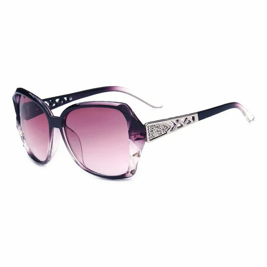 Fashion Big Purple Sunglasses Women