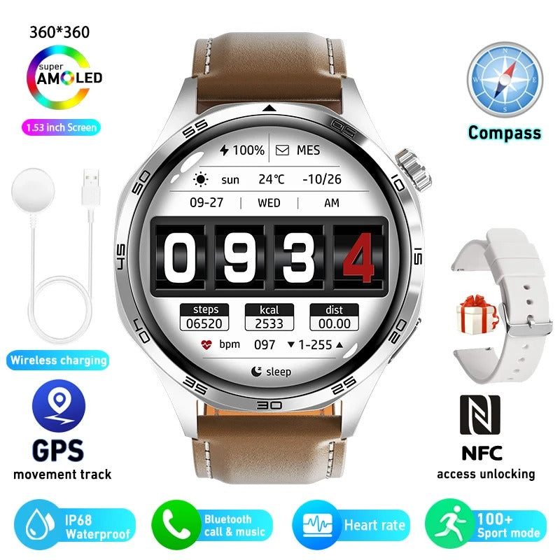 For HUAWEI GT5 Pro GPS NFC Smart Watch Men