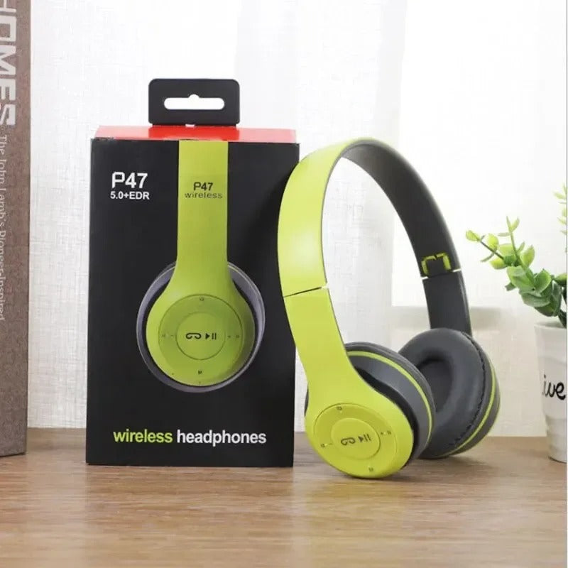 Wireless Headphones 5.0 Bluetooth Earphone Foldable Bass