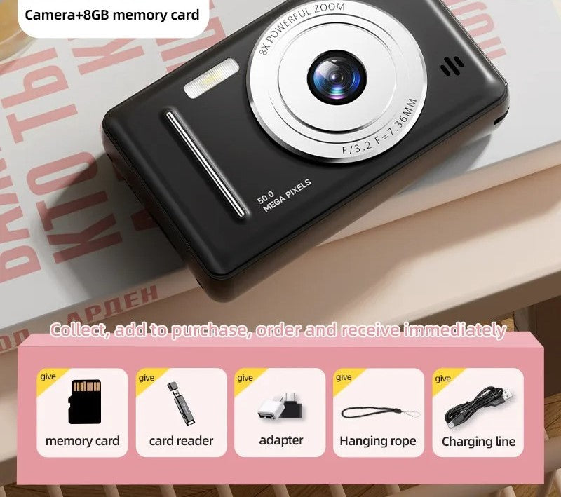 4K Digital Camera Dual Camera Flash 50 Million HD