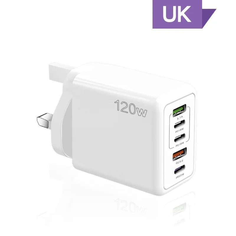 PD 5 Port USB Charger Fast Charging Type C