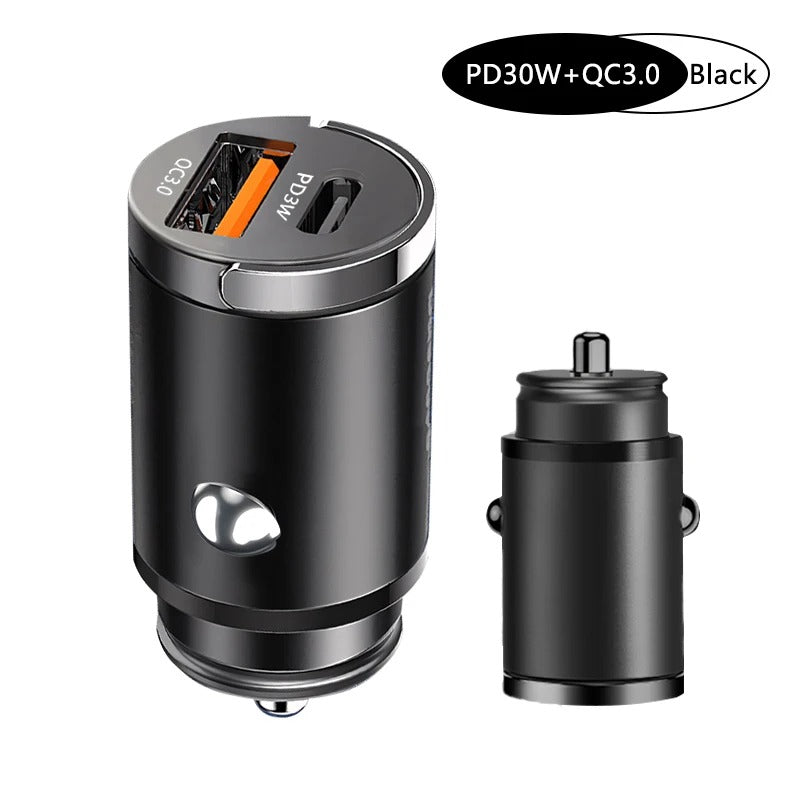 100W Mini Car Charger Lighter Fast Charging for iPhone ,Xiaomi ,Samsung and Huawei