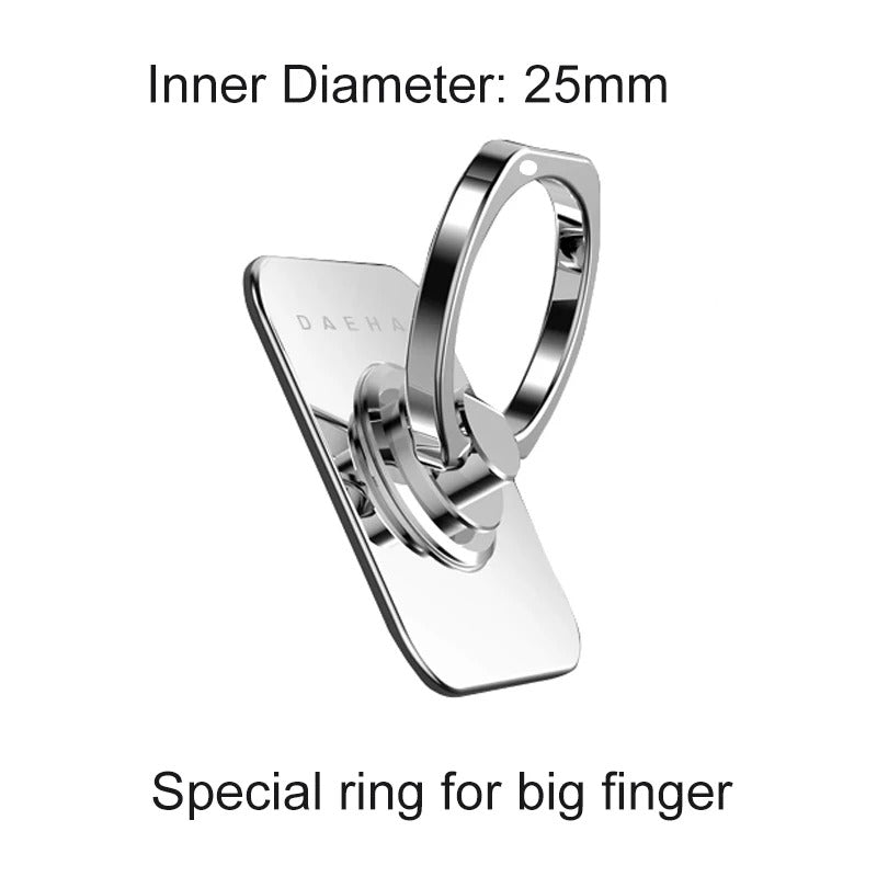 Stainless Steel Finger Ring cell phone holder stand 360