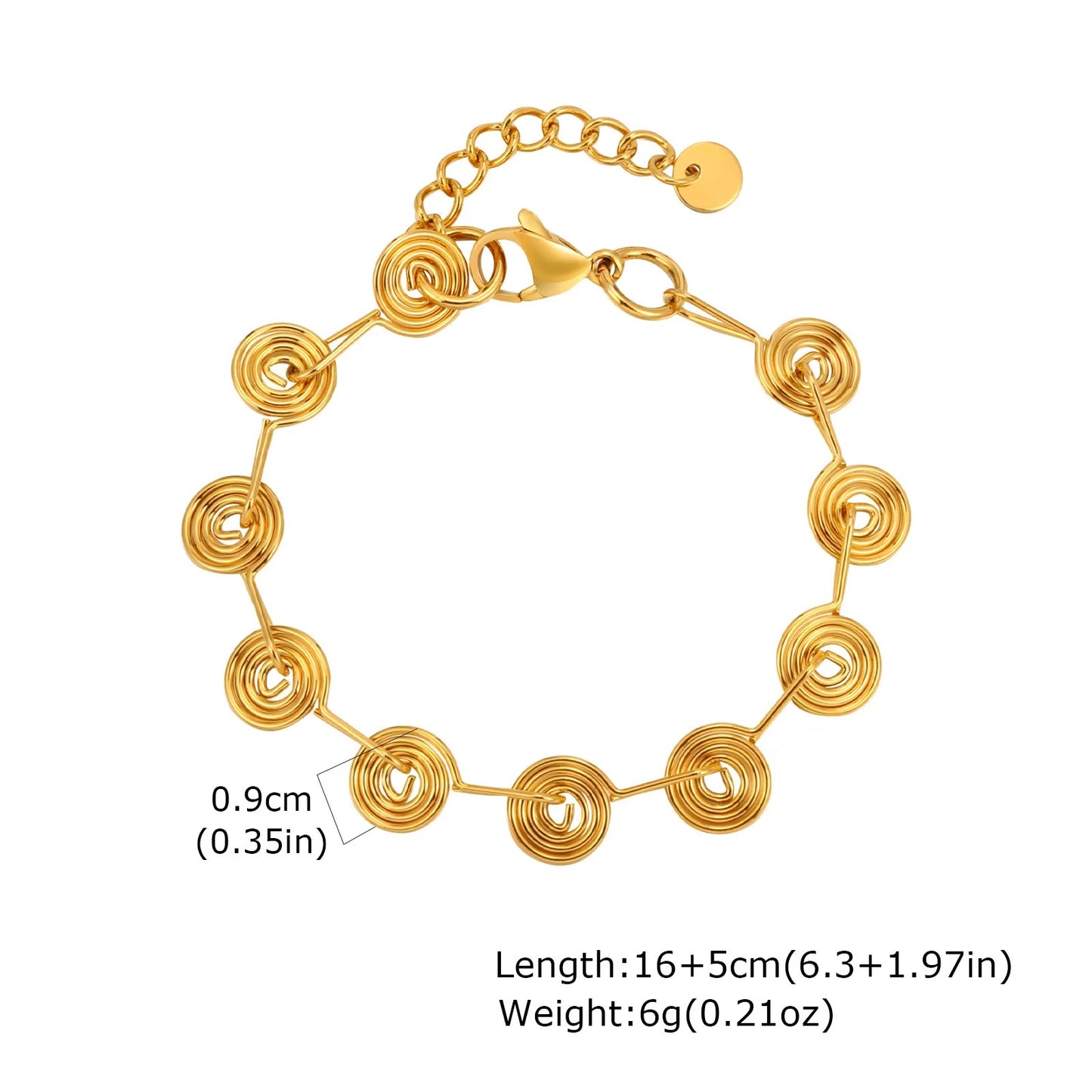 Stainless Steel Link Chain Bracelet For Woman