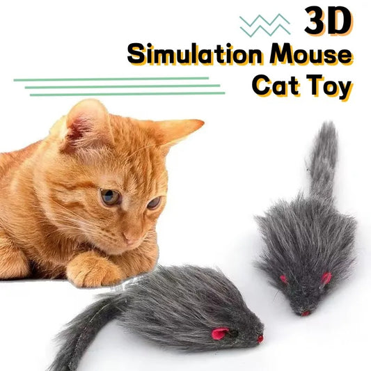 5PCS Plush Simulation Mouse Cat Toys