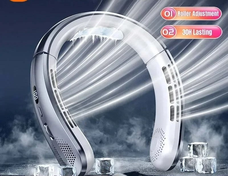 8000mAh USB Hanging Neck Fan Portable Bladeless Mini Rechargeable