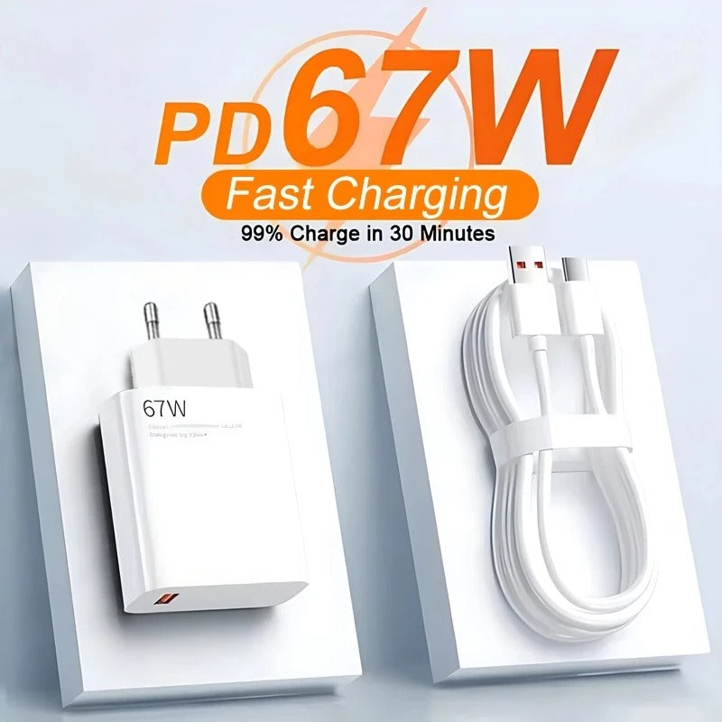 67W USB Fast Charger for Xiaomi , Ultra Redmi