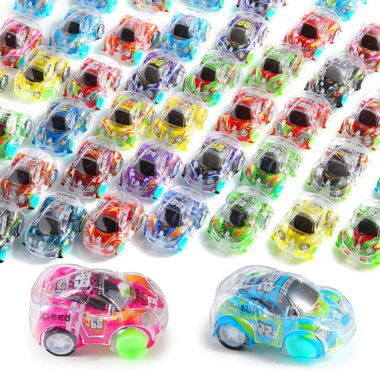 24Pcs Mini Pull Back Cars Set Pull Back Racing Vehicles