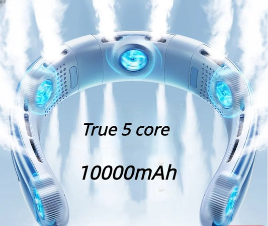 Portable Neck Fan 10000mAh Rechargeable Fan Mini 3-Speeds Large Wind Outdoor Silent