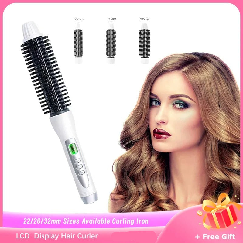 Hair Curler Hot Brush Hair Straightening Electric Brush