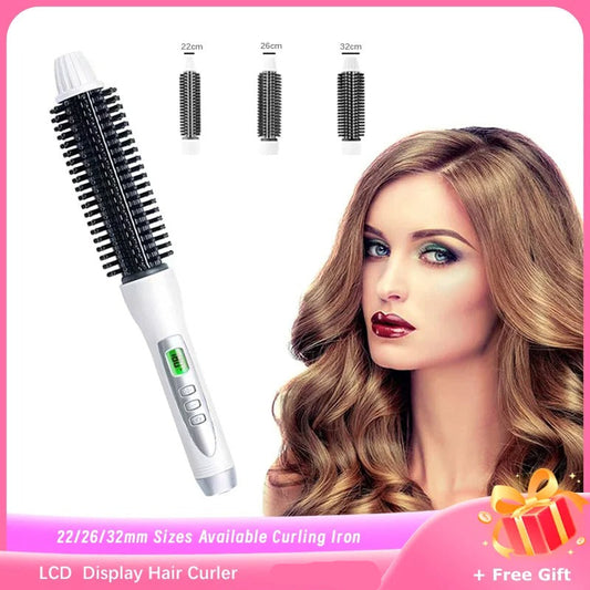 Hair Curler Hot Brush Hair Straightening Electric Brush