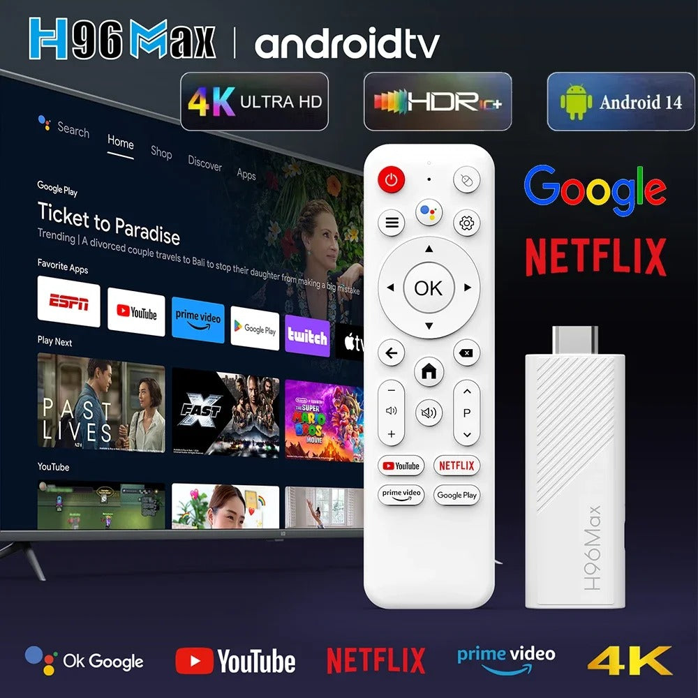 2024 New H96 MAX H313 Mini TV Stick Android 14