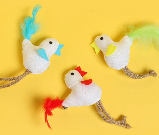 3pcs Simulated Chick Cat Mint Little Cat Toys