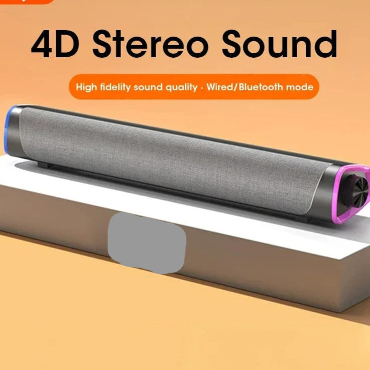4D Computer Speaker Bar Stereo Sound Subwoofer