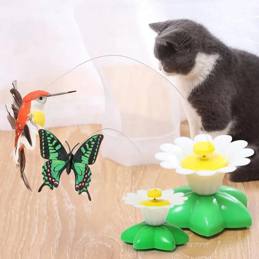 Rotating Electric Butterfly For Cats
