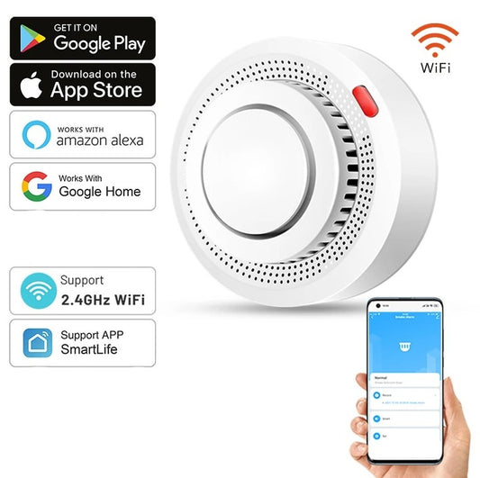 Smart WiFi Smoke Sensor Fire Protection Smoke Detector