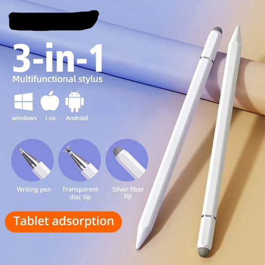 Magnetic Adsorption 3 in 1 Universal Capacitive Stylus Pen for iPhone Huawei