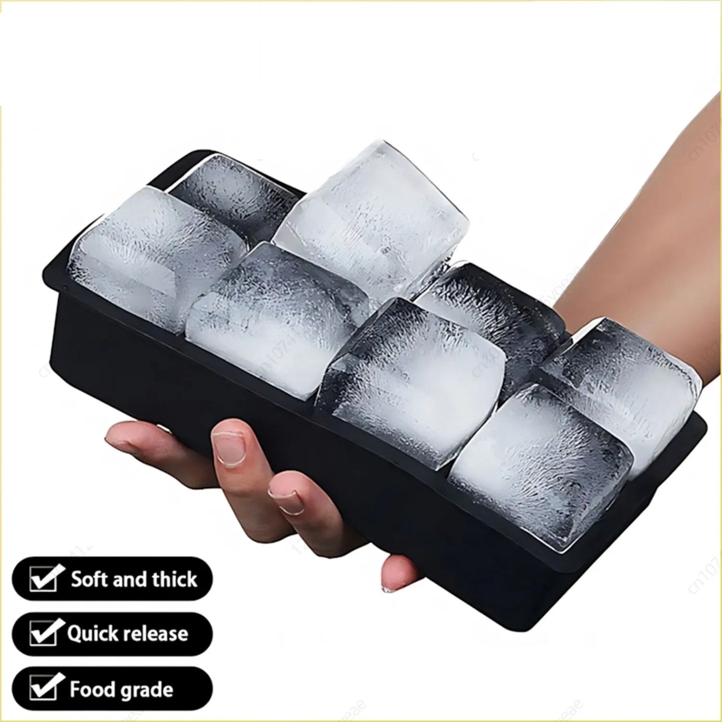 4/6/8/15Grids Silicone Ice Cube Molds Spherical Ice Cube Molds Ice Cream
