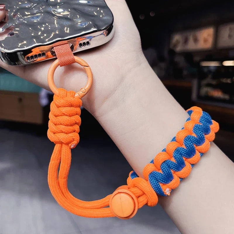 Handwoven Adjustable Mobile Phone Universal Wrist Strap