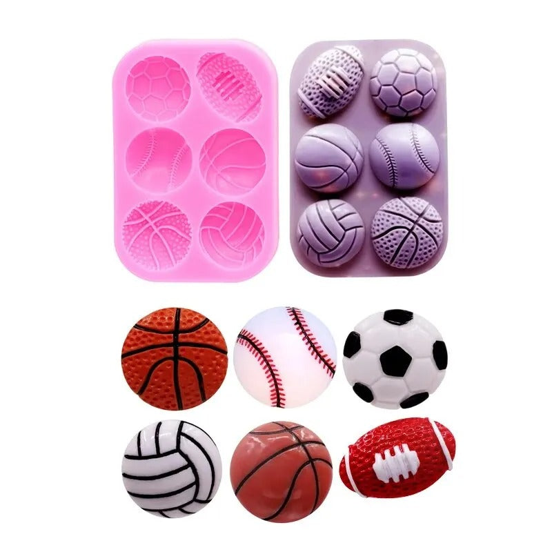 Sports Ball Football Basketball Accessories DIY Jewelry Earrings Silicone Mould