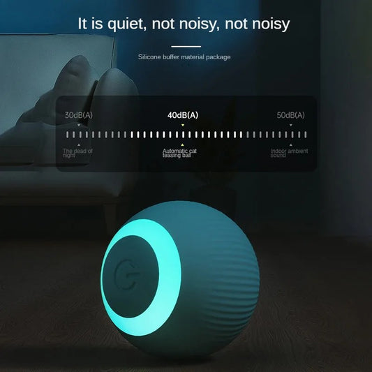 Automatic Moving Cats Toy Interactive Ball Rechargeable Rolling