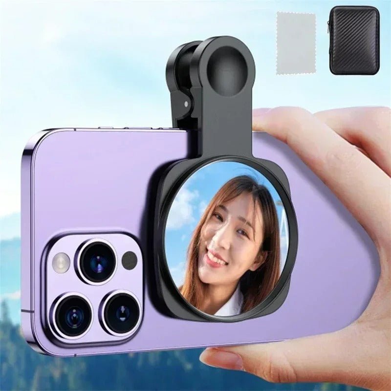 Smartphone Camera Lens Selfie Mirror Clip Kit for iPhone Samsung