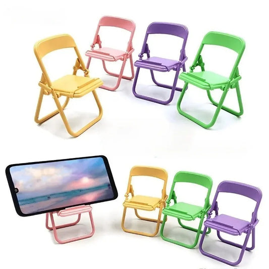 Universal Foldable Chair Shape Mini Desktop Phone Holder