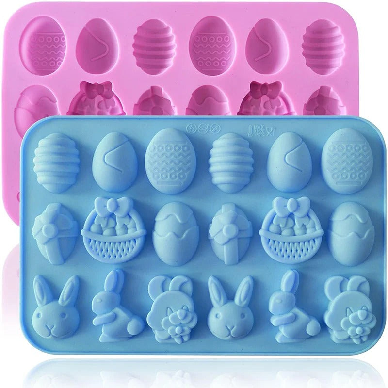 Silicone Gummy Chocolate Mold 9 Shaped Egg Rabbit