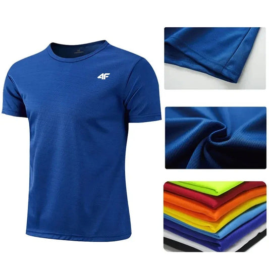 Men's Summer Exercise Training T-shirt High Quality Breathable