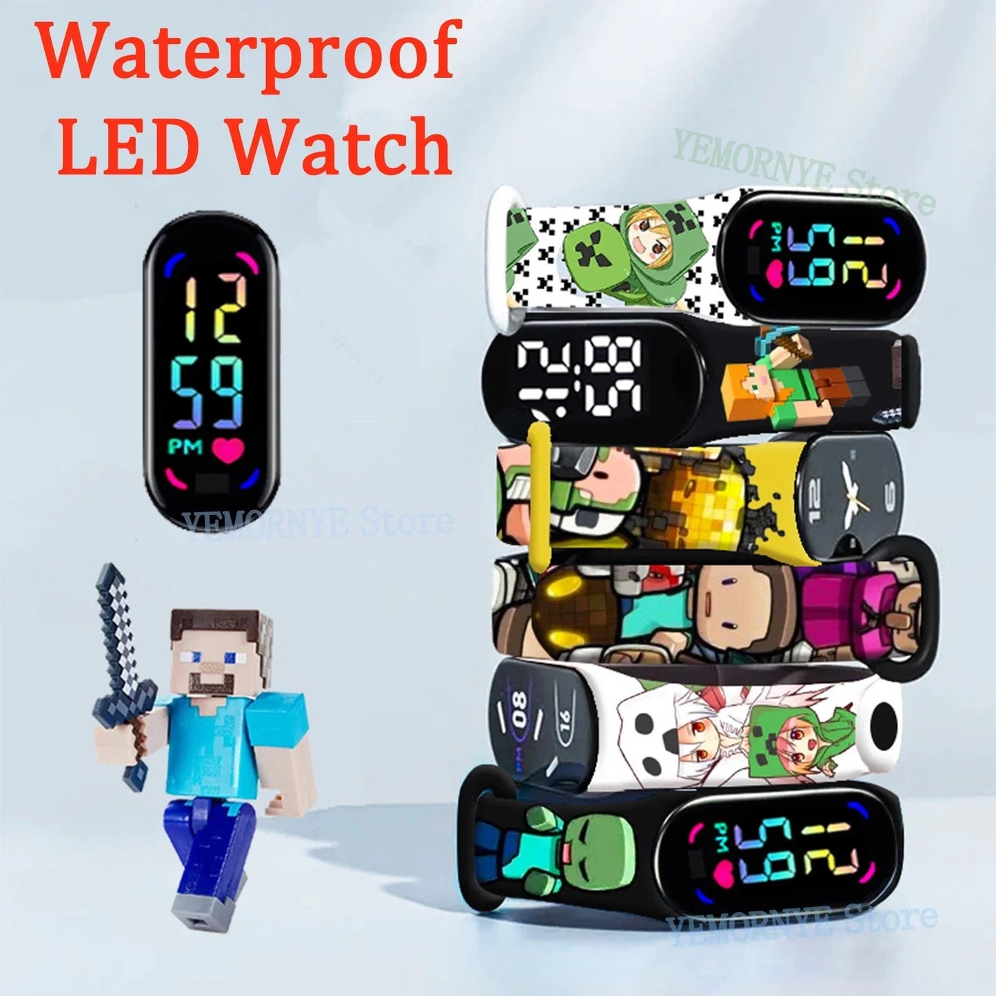 Children's Watches Action Figures Mini World kids