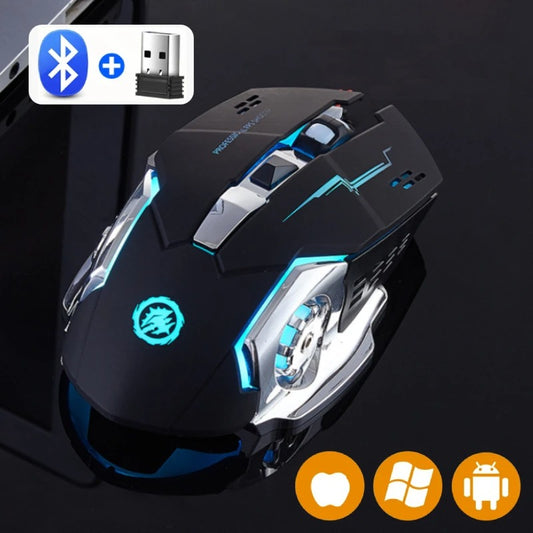 Rechargeable Wireless Mouse Gaming Computer Silent  Mouse