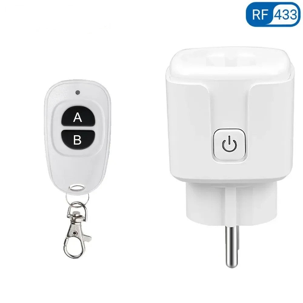 Electrical Socket 433MHz Wireless Remote Control Plug 3000W EU