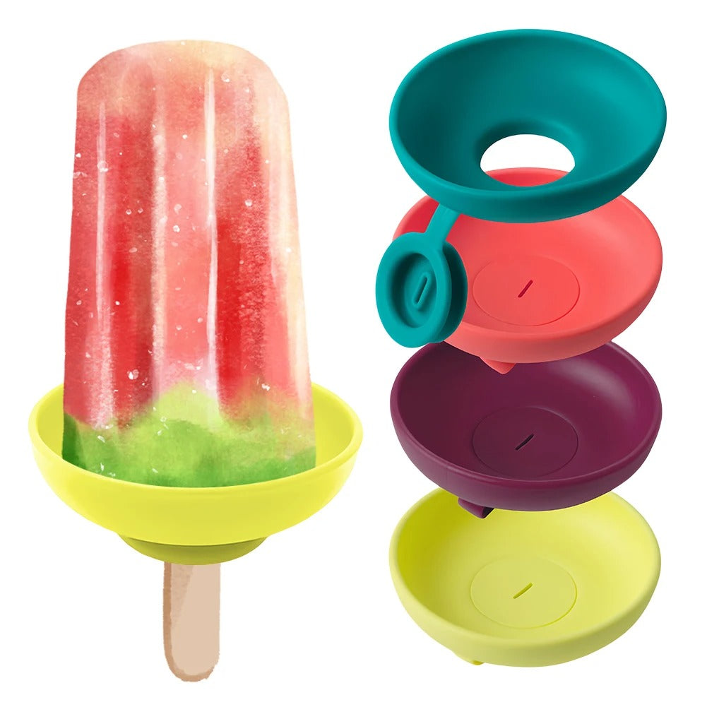Drip-Proof Popsicle Rack Silicone Anti-Drip Ice Cream Bracket Reusable Portable