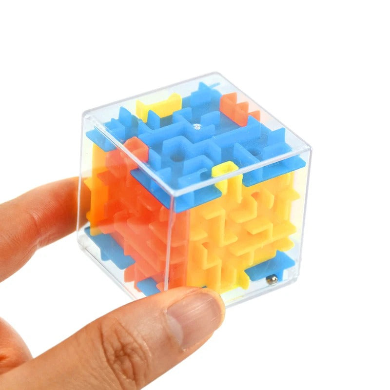 1-10Pcs 3D Cube Rolling Beads Maze Kids Toy