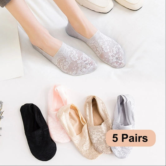 5 Pairs Fashion Women Girls Summer Socks
