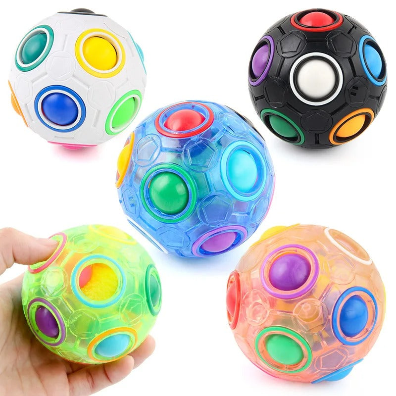 Magic Rainbow Puzzle Ball Speed Cube Ball Fun
