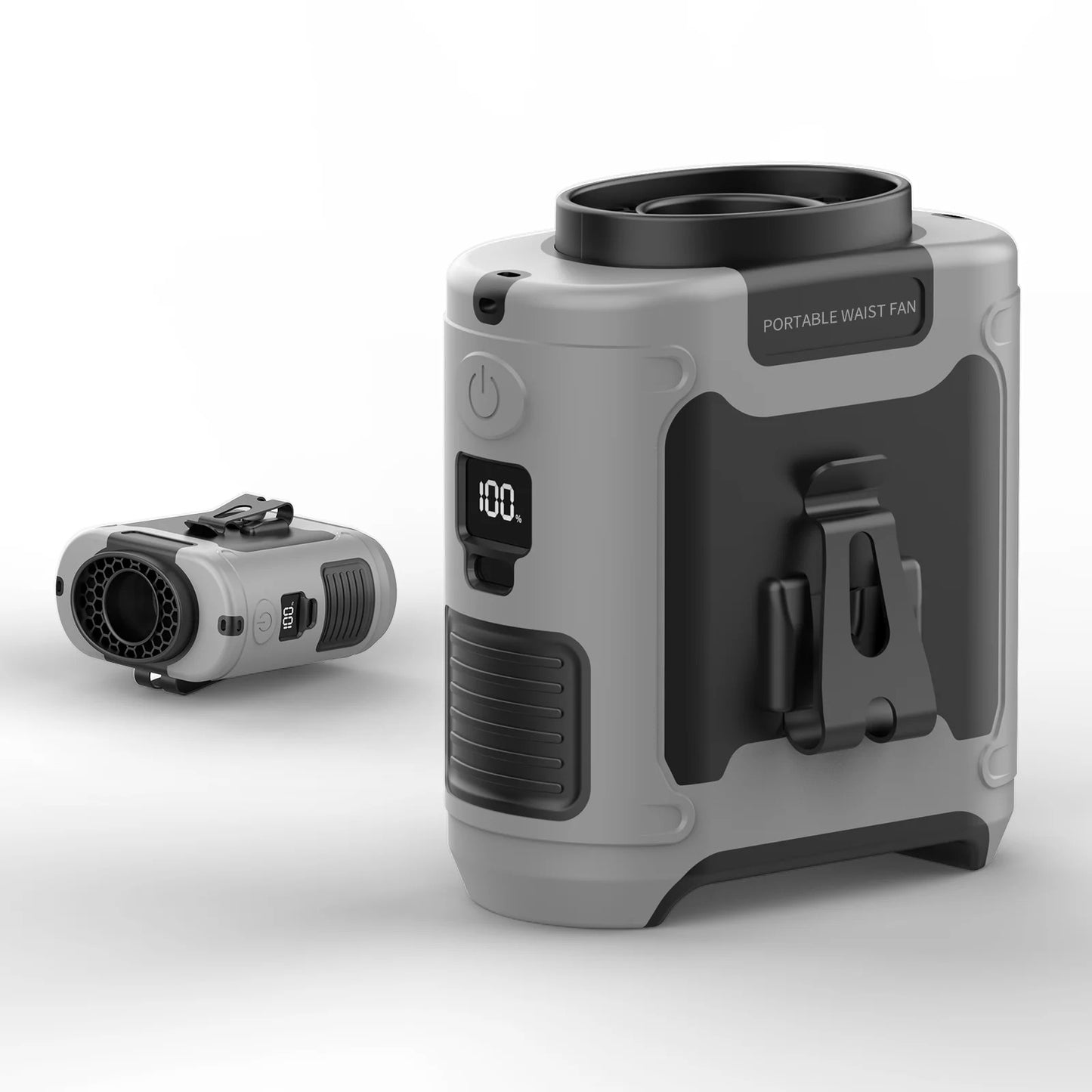 20000mAh Outdoor Portable Waist Fan Hanging Neck Fan Strong Wind