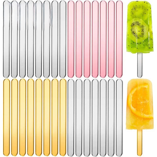 Reusable Ice Cream Sticks Acrylic Popsicle Sticks Creamsicle Cakesicle Cake