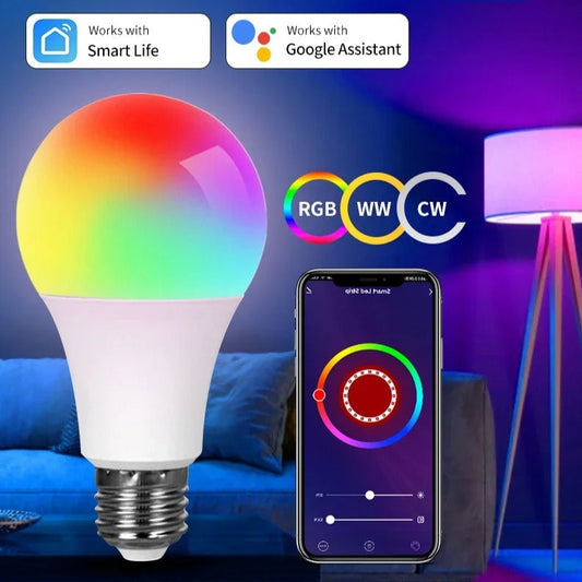 LED Light Bulbs 220V 20W E27 Alexa LED Lamp RGB Smart Life