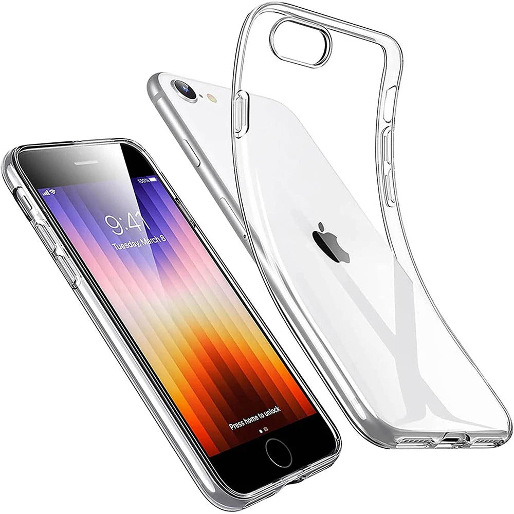 Universal Clear Silicone Soft Case For iPhone SE 2022 2020 7 8