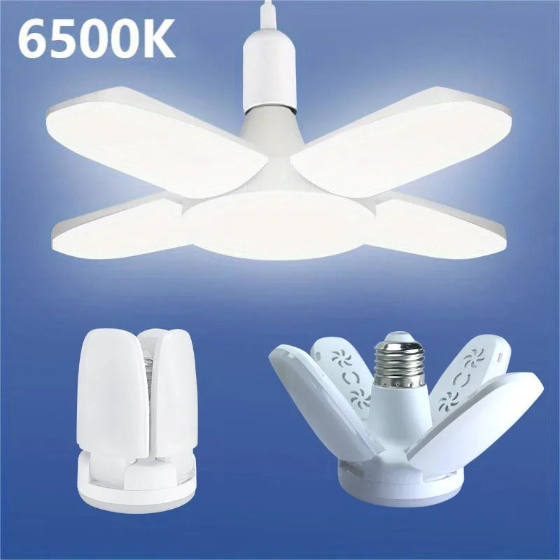 E27 Fan Foldable 28W LED Bulb AC220V/110V 40 Bulb Deformation for Home Ceiling