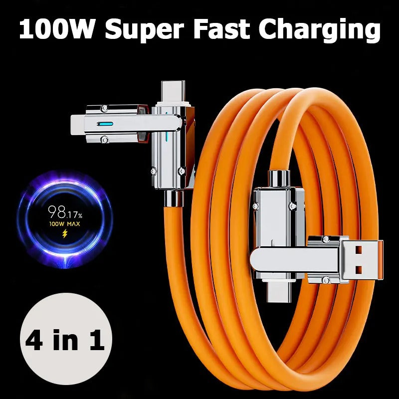 2-to-2 Data Cable 100w Super Fast Charging Cables Type C