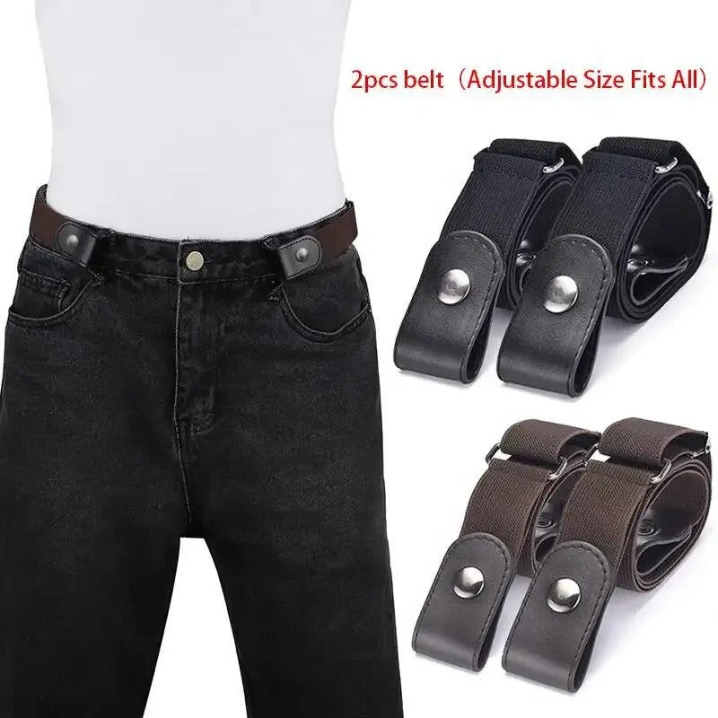 2pcs Adjustable Stretch Elastic Waist Band Invisible Belt Women