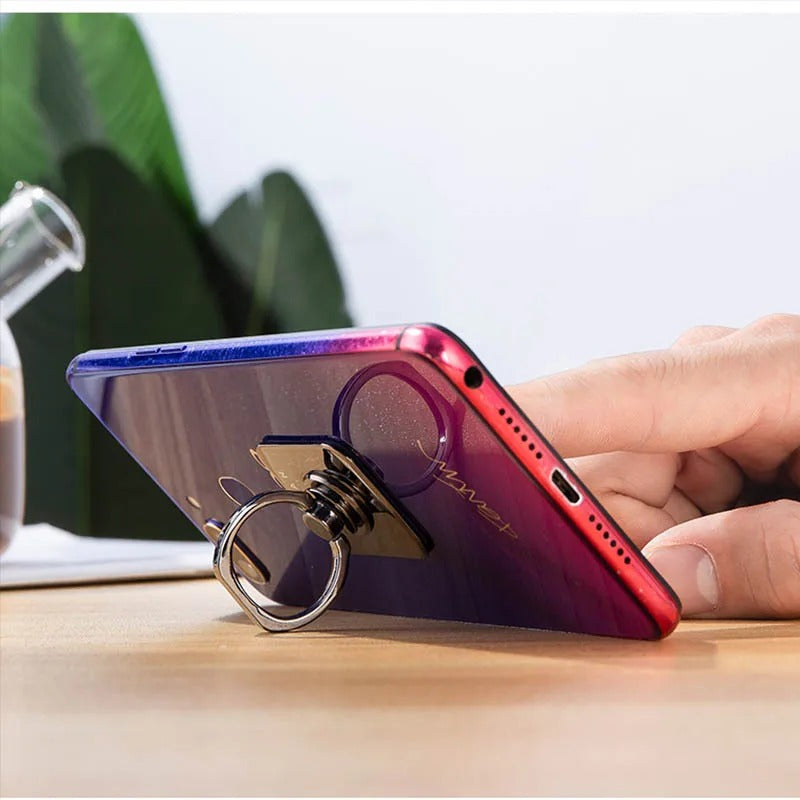 Stainless Steel Finger Ring cell phone holder stand 360
