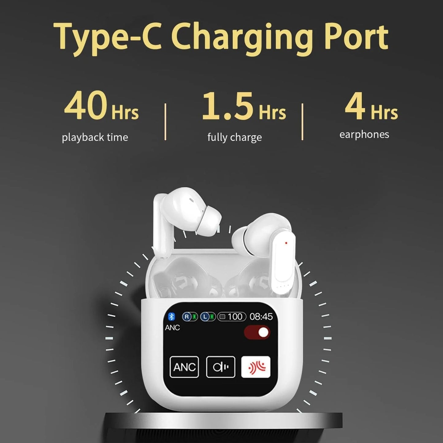 Earbuds ANC Active Noise Cancellation Earphone